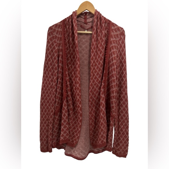 Anthropologie Knitted & Knotted Cotton Cashmere Blend Cardigan Sweater - Medium - Picture 1 of 9